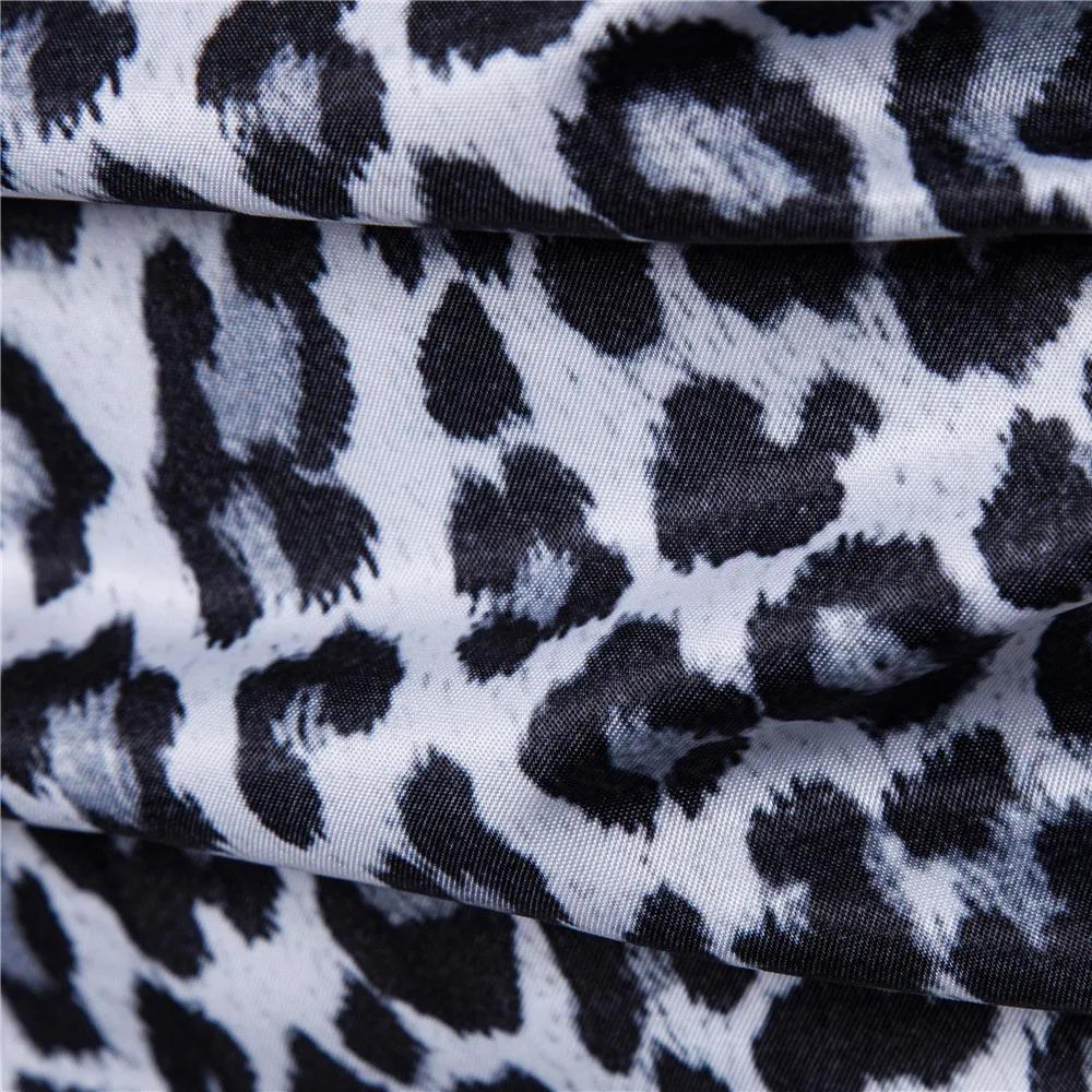 Страусиная Мужская сексуальная тонкая Модная рубашка с длинным рукавом и леопардовым принтом, Мужская Повседневная рубашка с отворотом, Комфортная верхняя одежда размера плюс