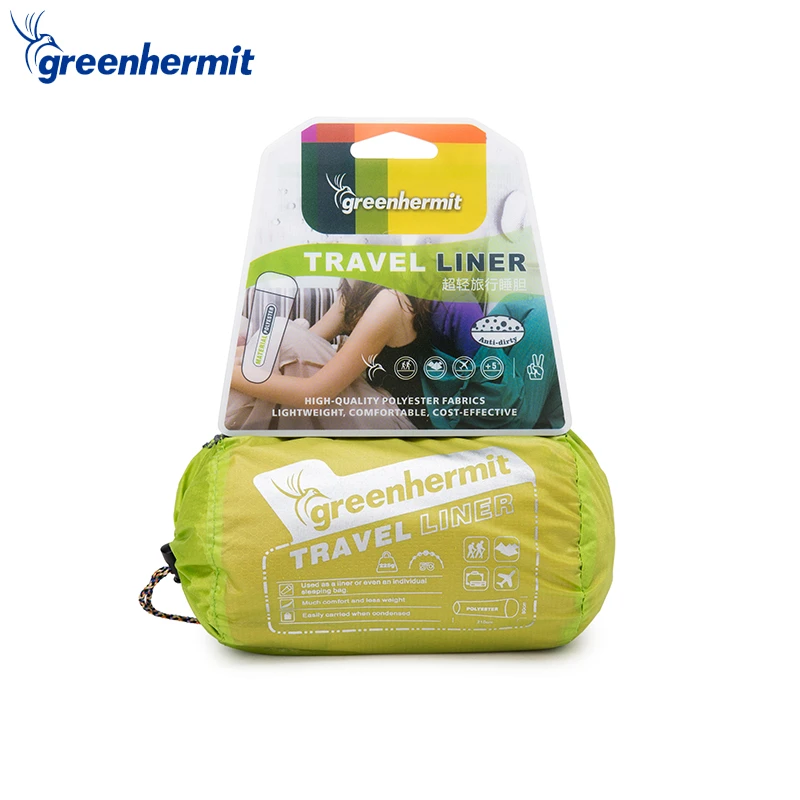 Verstikkend Bungalow Doe mijn best Green Hermit Sleeping Bed Liner For Camping Traveling Hotel Lay Bag Hangout  Lounger Laybag Fast Folding Sofa Sack S Od8001 - Sleeping Bags - AliExpress
