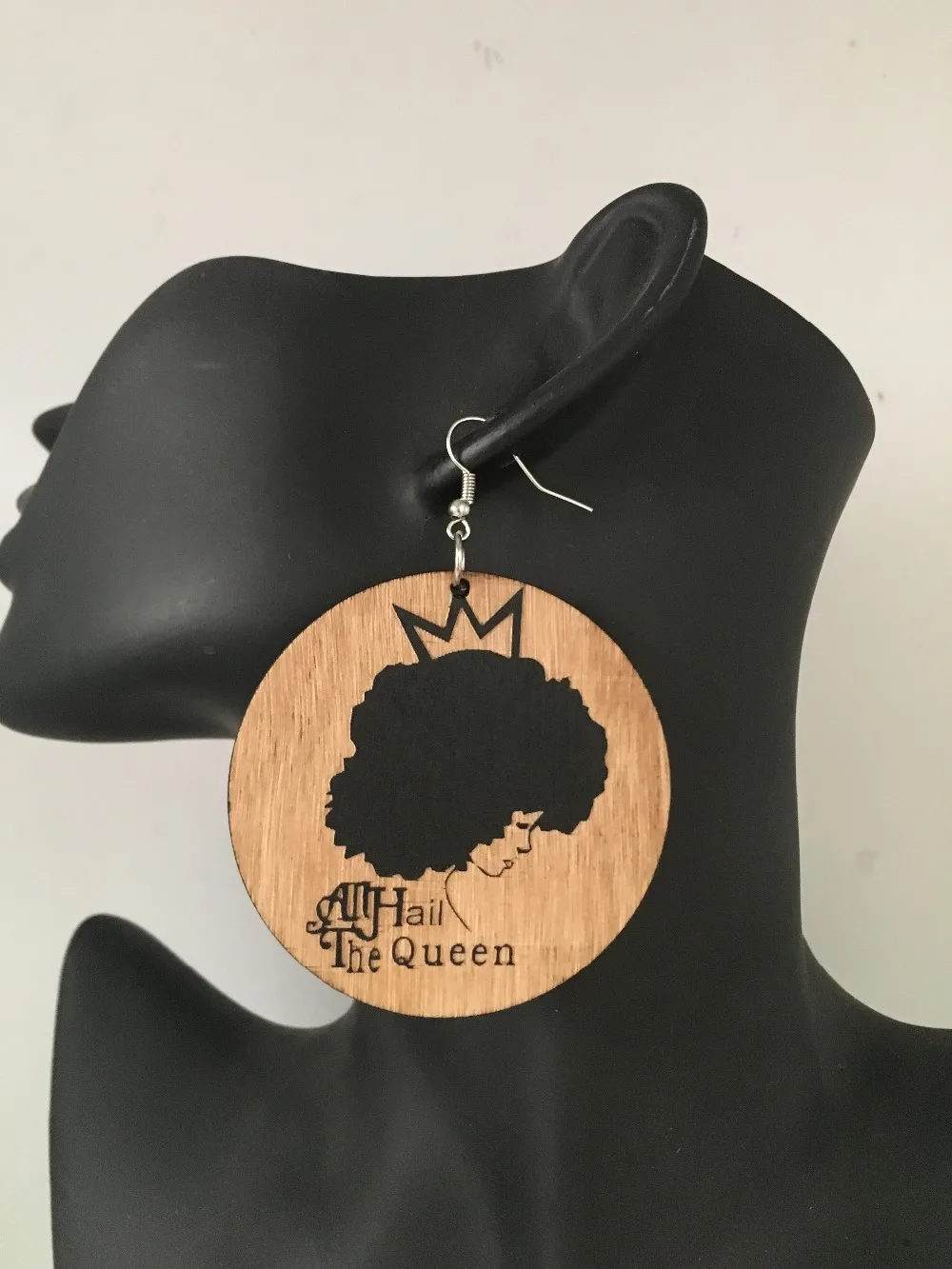 All Hail The Queen Wooden Earrings | Украшения и аксессуары