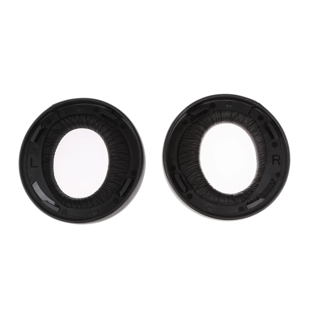 Black Ear Pad Cushion Replacements for Sony Gold Wireless Stereo Headset PS3 PS4 7.1 L R Headphone Headset ACCS