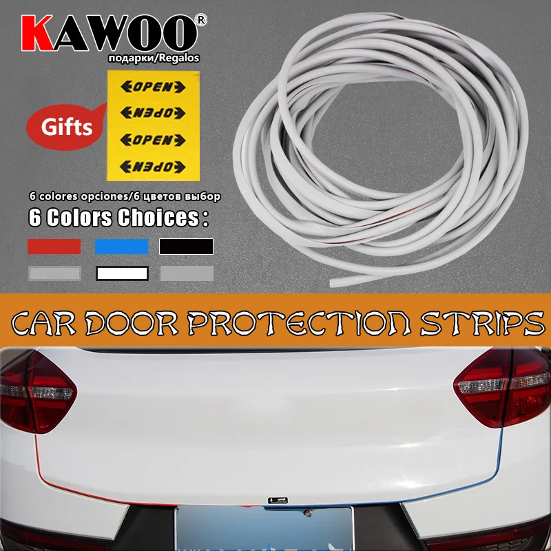 KAWOO Car Door Side Edge Scratch Crash Strip Protection Sticker Decal For Volvo V40 For Volkswagen Golf POLO Touran For BYD F0 KAWOO Car Door Side Edge Scratch Crash Strip Protection Sticker Decal For Volvo V40 For Volkswagen Golf POLO Touran For BYD F0