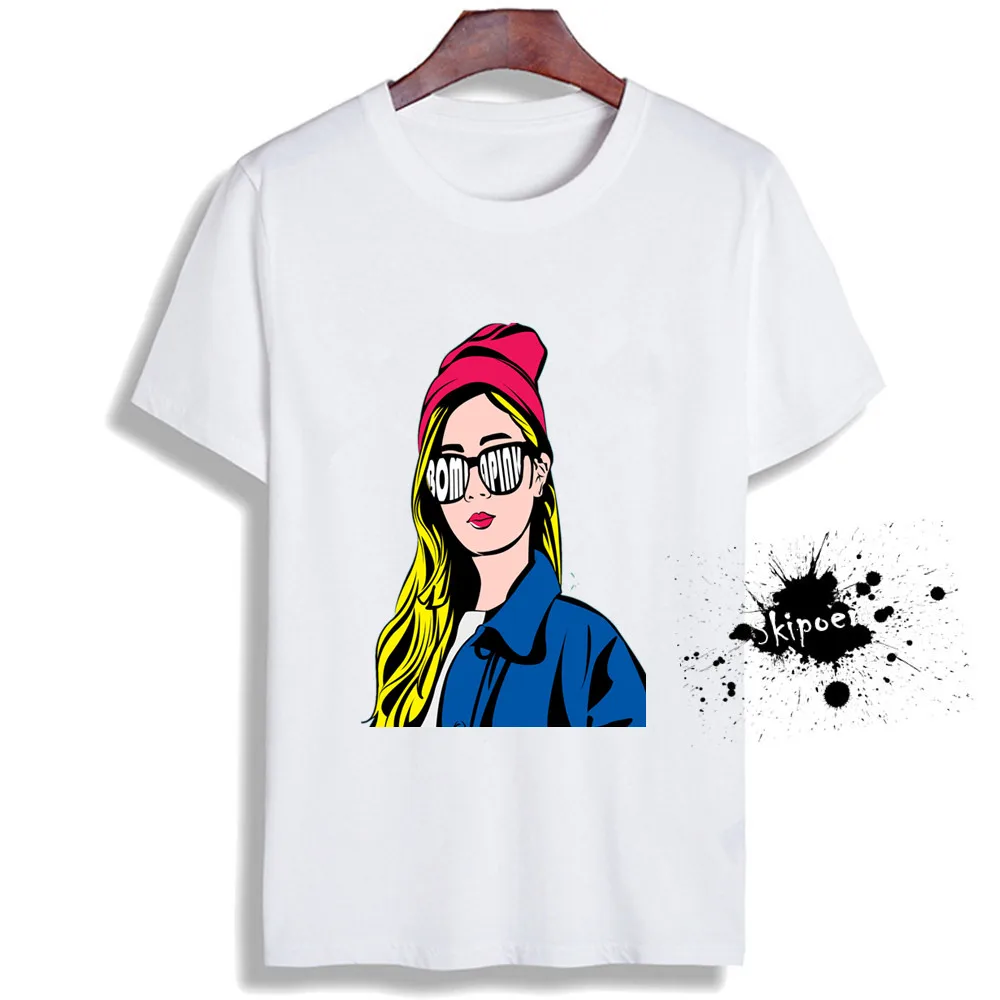 

Fashion Short Sleeve T Shirt Cool Girls Banana Pop Printed 100% Cotton Top Tees Women Casual O Neck T-Shirt Unisex Female TShirt