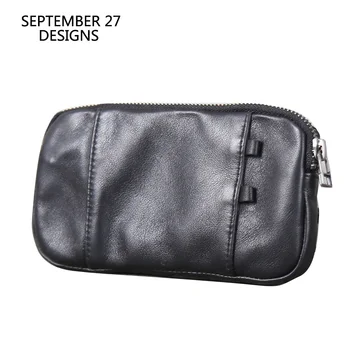 

Genuine Leather Men Wallet Handmade luxury Women Simple Clutch Coin Purse 100%Cowhide Long Purses Casual Phone Wallets Money Bag