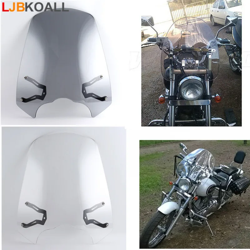 LJBKOALL мотоцикл лобовое стекло для Kawasaki Vulcan S 650 с кронштейном