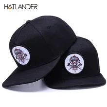 HATLANDER, оригинальная бейсболка «Кости», snapback, хип-хоп шапки для мужчин и женщин, солнцезащитная Кепка, gorras, высокое качество, облегающая плоская кепка