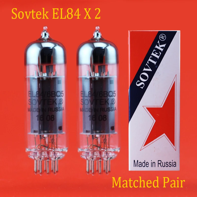 Free Shipping New 2pcs Sovtek EL84( 6BQ5) Vacuum Tube Matched Pair accessories Repalce Psvane EH JJ shuguang EL84/6P14 | Электроника