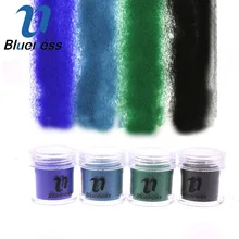 Втирка для ногтей блестки блестки для ногтей акриловая пудра 4 Бутылки/Комплект Блеск Nail Art Рисования Песком Порошок Блестки Серии Пыли Акриловая Пудра Блестит Маникюр Украшения BG078-081