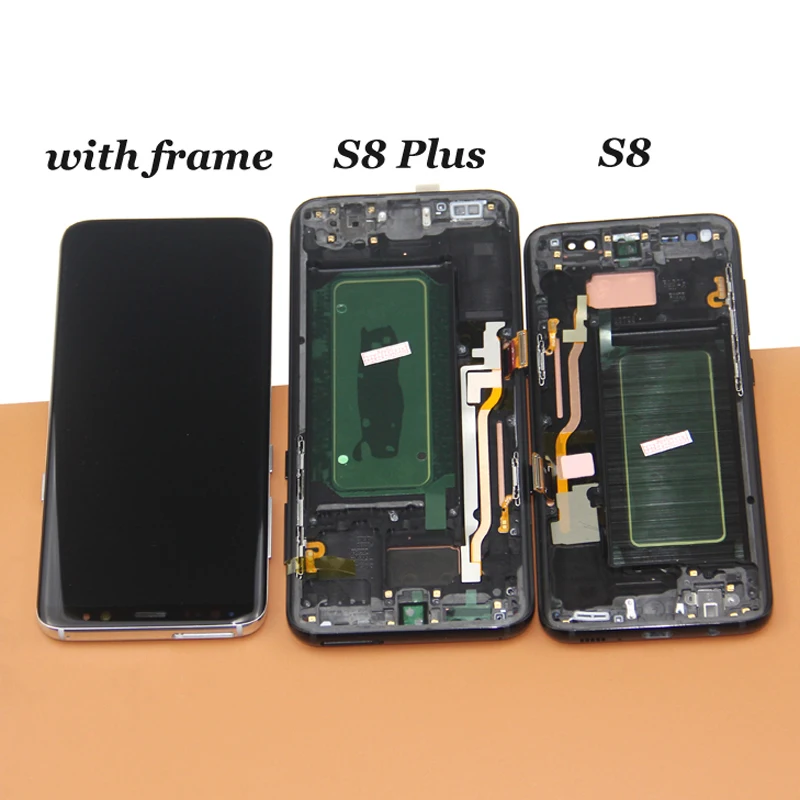 

AMOLED Display for SAMSUNG S8 LCD +Touch Screen Digitizer Replacement for SAMSUNG GALAXY S8 Plus LCD Display Screen +Tools