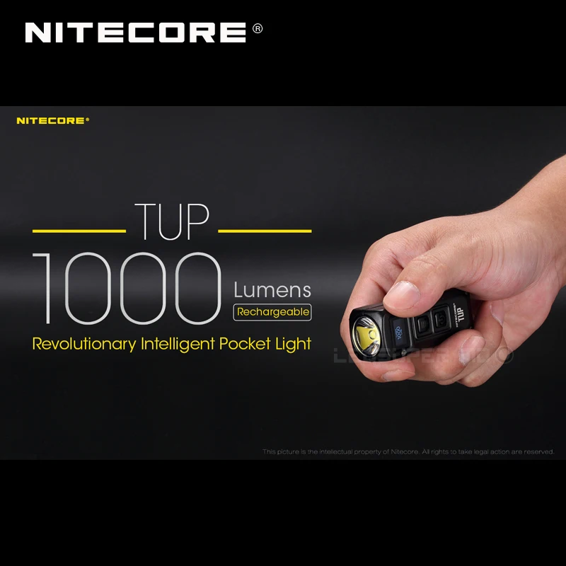 Skup New Arrival NITECORE TUP CREE XP L HD V6 LED 1000 Lumenów Rewolucyjna Inteligentny Akumulator Światło Kieszeni