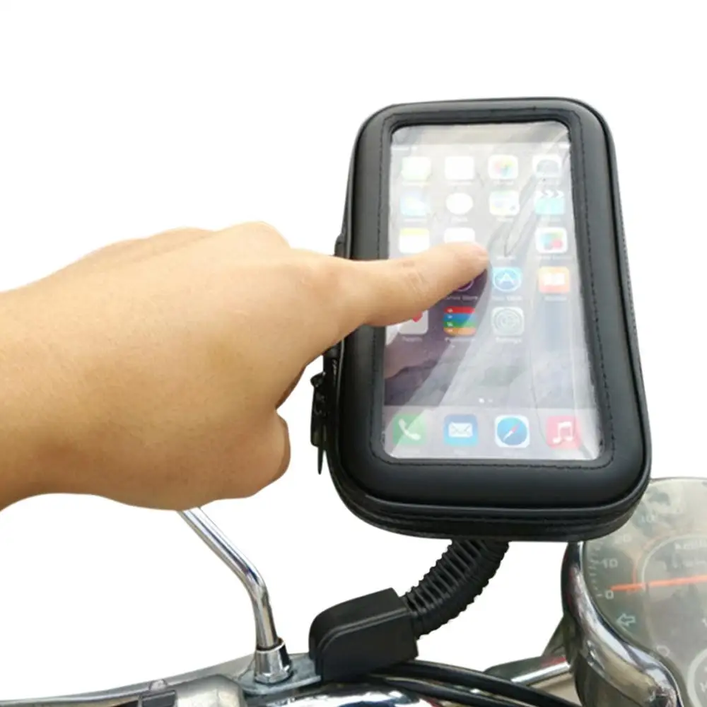 

Universal Waterproof Motorcycle Rearview Mirror GPS Holder Phone Bracket Stand