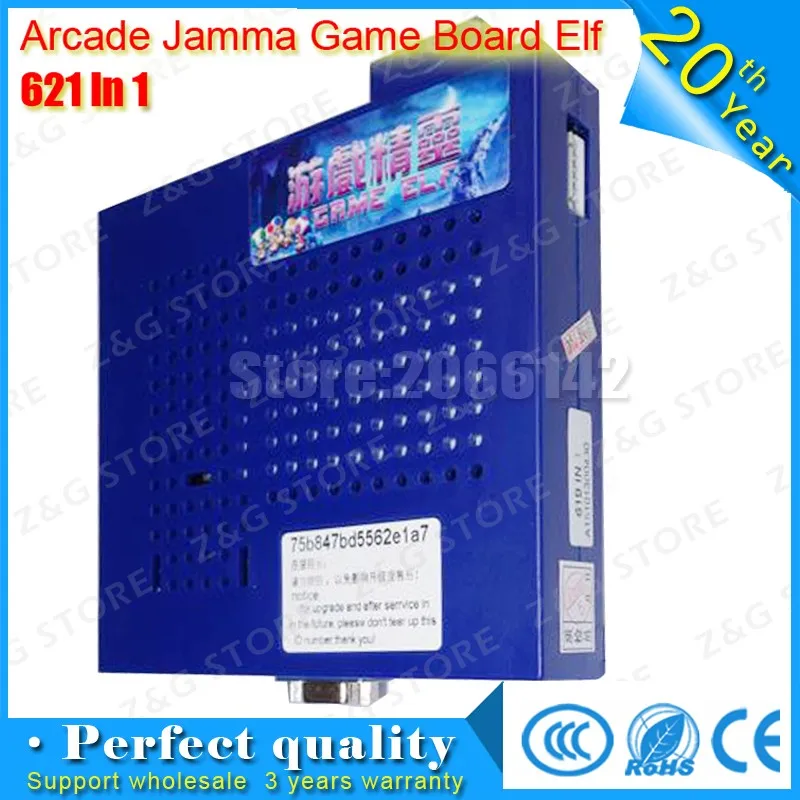 Горячая игровой эльф 619 в 1 JAMMA аркадная игра PCB поддержка CGA/VGA выход для бартопа и игровой автомат