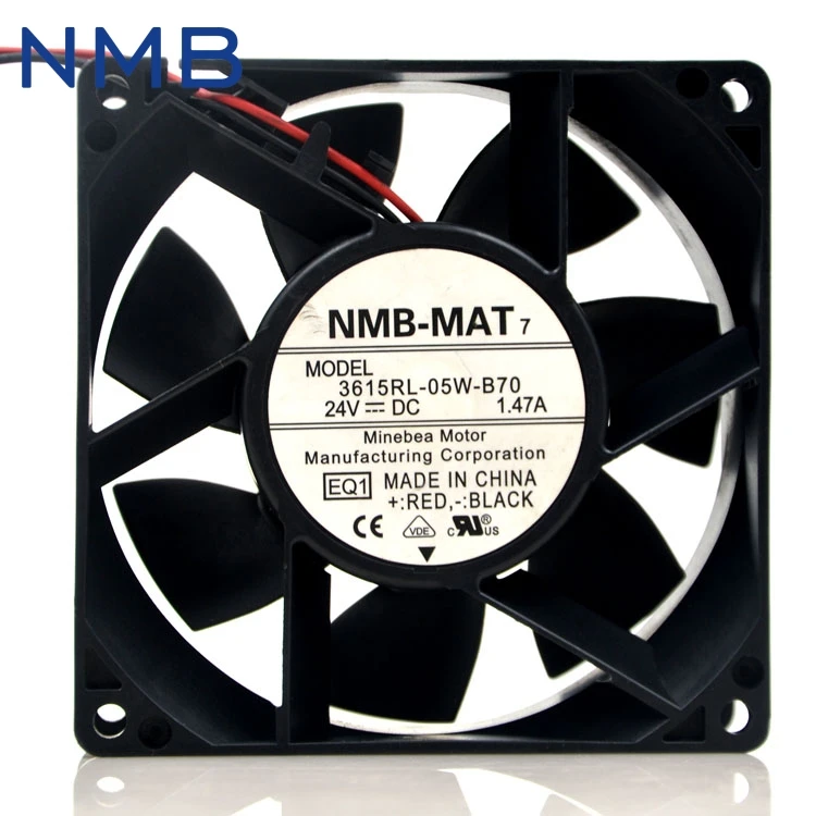 

1pcs 3615RL-05W-B70 -E00 DC Brushless fan 24VDC 1.47A 9238 90mm 9cm 7200RPM