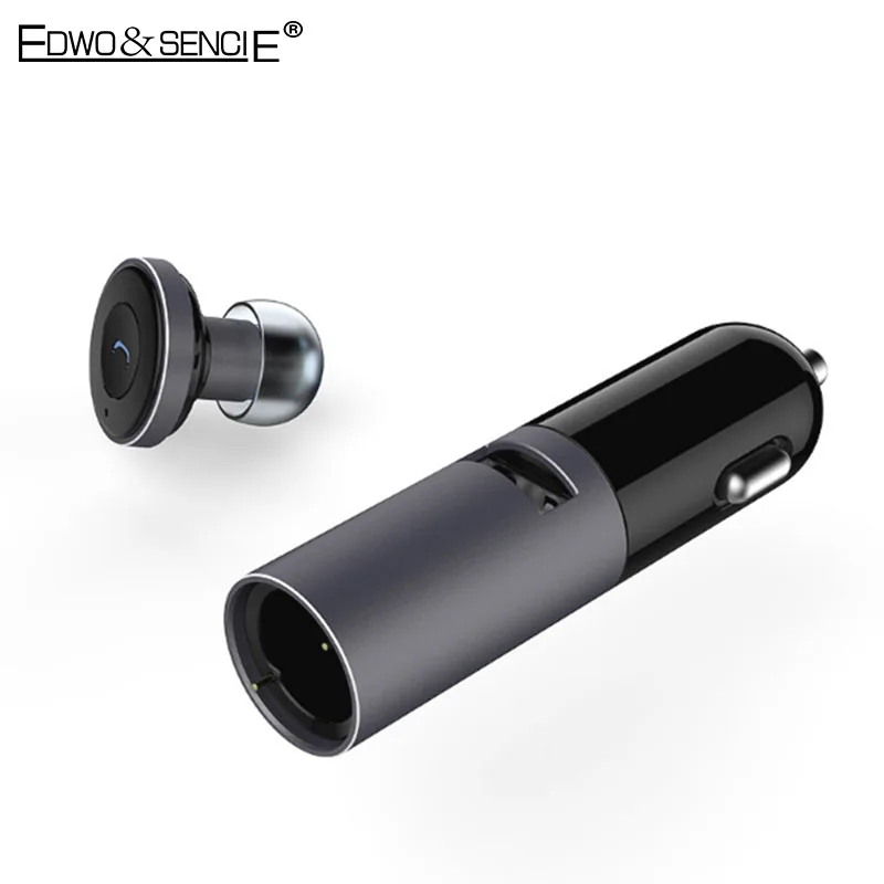 

EDWO A870BL Bluetooth Earphone Car Phone Charger With Mic Stereo Wireless Headset fone de ouvido For iPhone 7 Samsung Xiaomi LG
