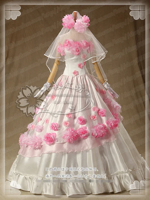 

Anime! Attack on Titan Krista Lenz Illustration Flower Wedding Dress Luxurious Uniform Cosplay Costume Custom-made Free Shipping