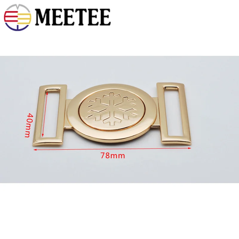 2pcs Meetee 40MM Women Metal Belt Buckles Decor Handbag Hardware Buckles DIY Sewing Bags Clothing Coat Buttons Accessories AP476 2pcs Meetee 40MM Women Metal Belt Buckles Decor Handbag Hardware Buckles DIY Sewing Bags Clothing Coat Buttons Accessories AP476
