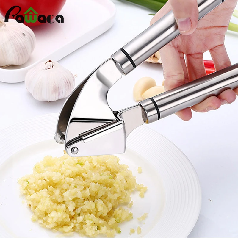 Stainless Steel Garlic Rocker, Manual Garlic Press, Premium