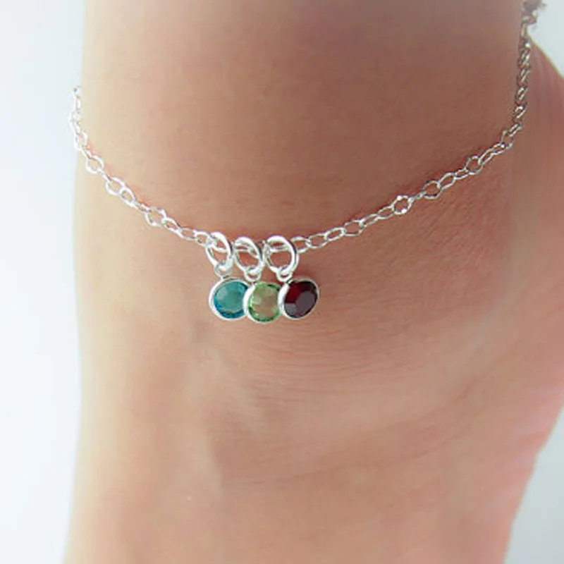 Buy Boho Colorful Crystal Anklet Bracelets Gold&Silver