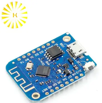 

Wemos D1 Mini V3.0 Wireless WIFI Internet of Things Development Board ESP8266 CH340 CH340G 4MB For Arduino Nodemcu V2 Connector