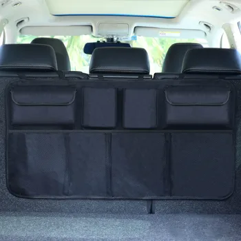 

Newest Car Trunk Organizer Mesh Drinks Storage Bag Travel Auto Backseat Hanging Pocket for SUV Van Truck CSL2018