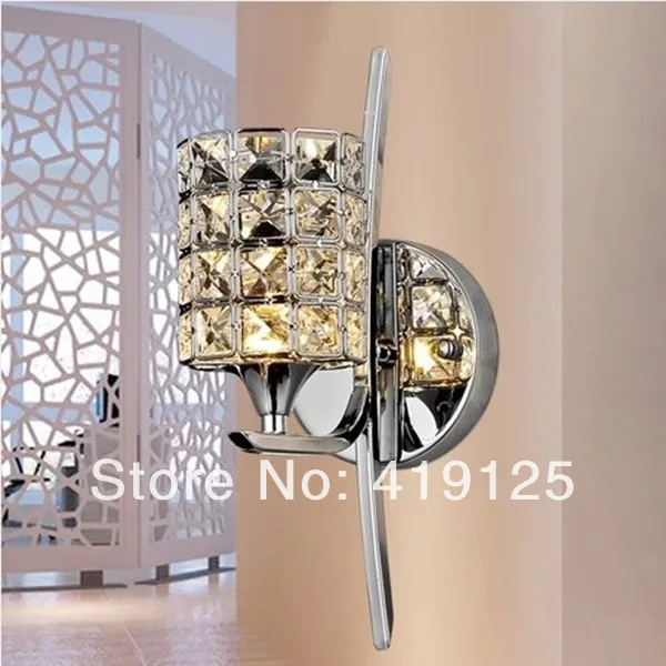 

Free shipping Brief k9 modern crystal wall lamp bed-lighting mirror light stair frha b2