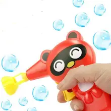 Милое мультяшное мыло в форме животного пистолет с мыльными пузырями для детей на открытом воздухе игрушки Детские дующие мыльные пузыри ручной пистолет для пузырей воздуходувка
