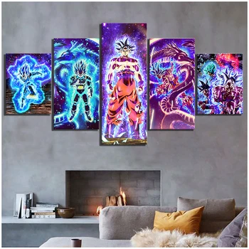 

5pcs Diamond Embroidery mosaic Dragon Ball Z Full Square round drill Cross stitch Diy Diamond Painting Wedding DecorationZP-2964