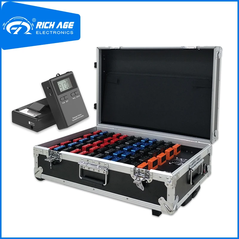 

RichiTek Guide System Audio Earphone 2 Transmitters+58 Receivers For Hajj and Umrah With Condenser Microphone