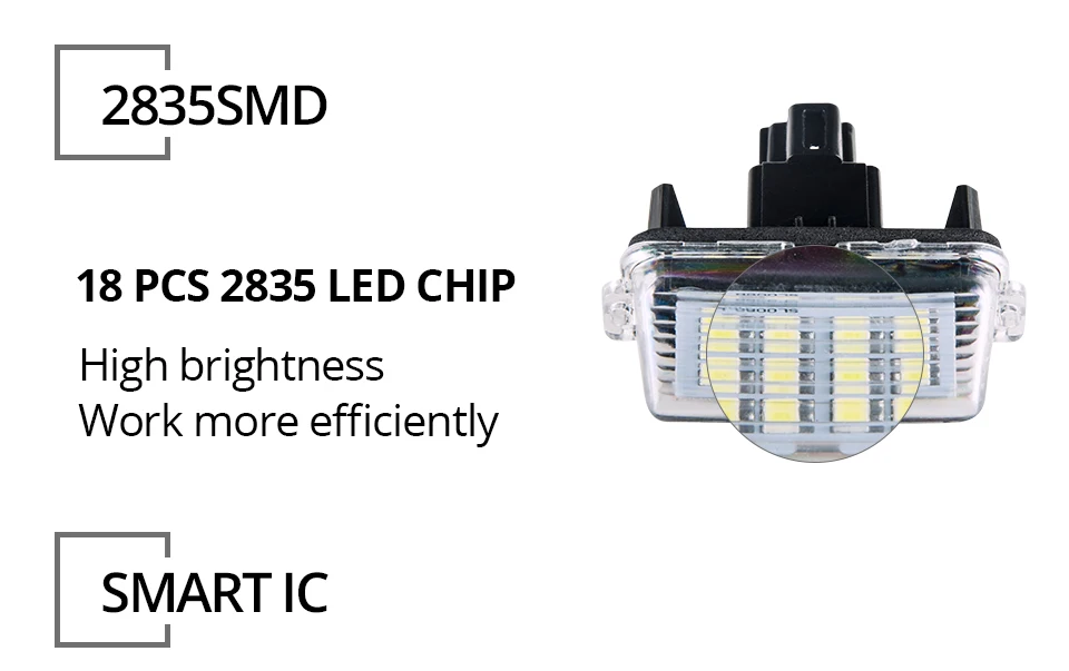 Car License Plate Lights LED Number Lamps for Toyota_05