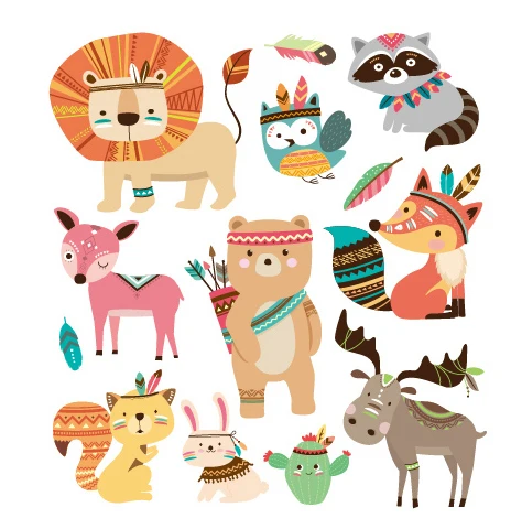 

Animals Heat Transfers Iron On Patches For Jeans T-shirt DIY Craft Stickers Applications For Clothes Decorative Applique 47032