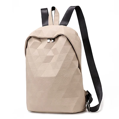Nevenka женский геометрический рюкзак с голограммой из искусственной кожи Школьные сумки дорожные рюкзаки для девочек-подростков большой емкости sac dos A4 - Цвет: White