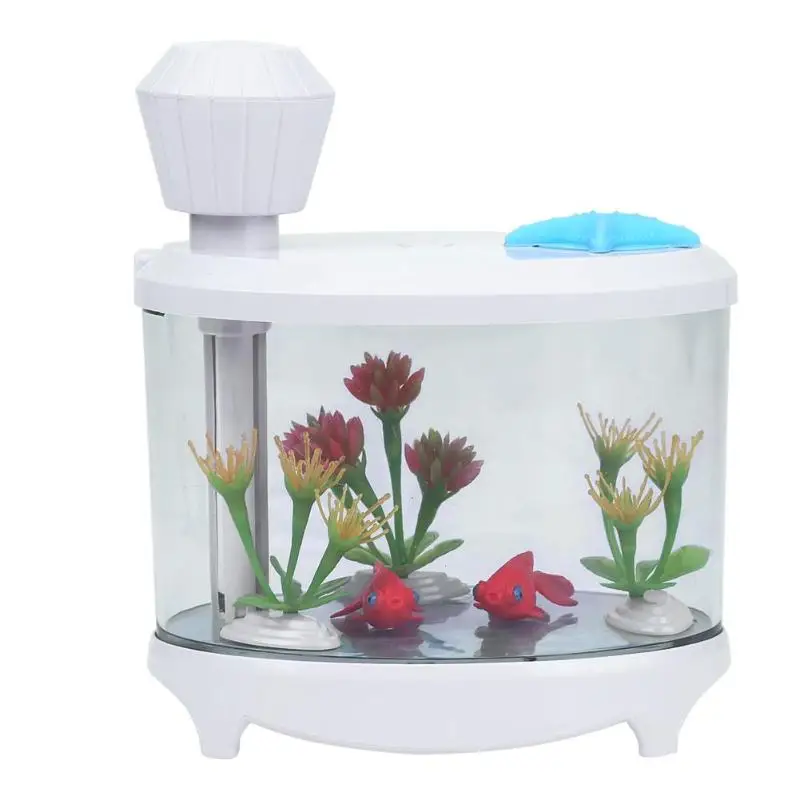 

460ml Mini USB Diffuser Air Humidifier USB Spray LED Colorful Glare Night Light Fish Tank Decor Aquarium Office Home