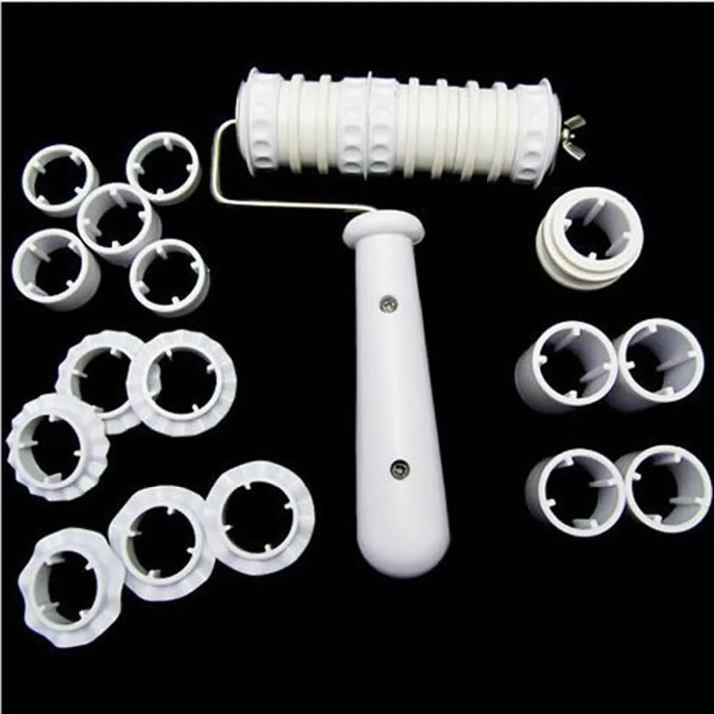26 Pcs/Set Embosser Roller Wheel Rolling Cutter Cookies Biscuit Cutters