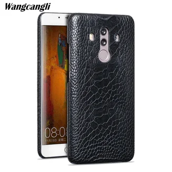

Wangcangli rare ostrich foot skin phone case for HUawei P10 Pro Half pack phone protection shell Genuine Leather phone case