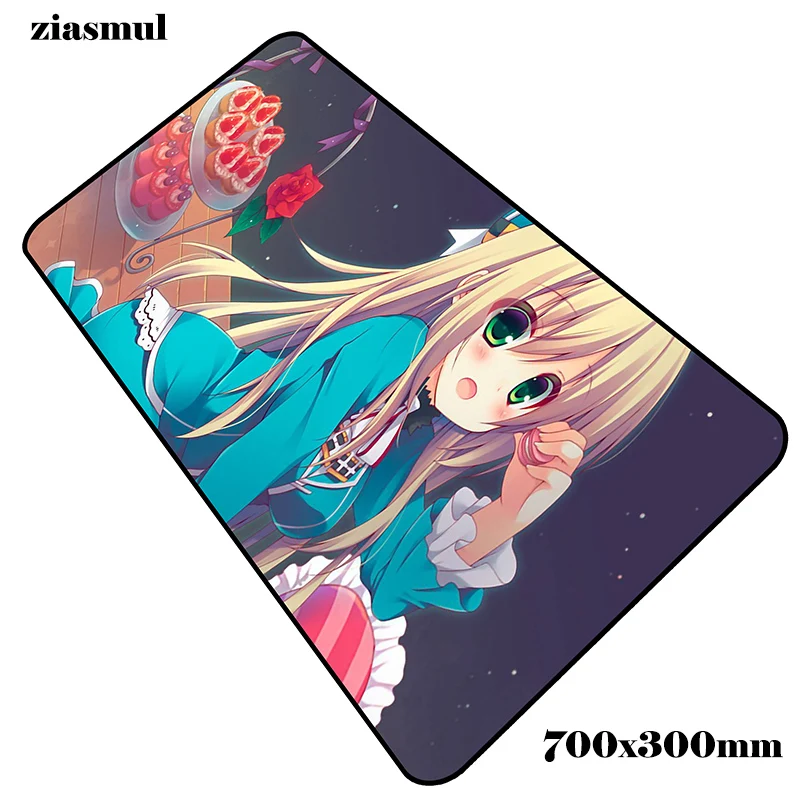Аниме девушка padmouse 700x300x2 мм игровой коврик для мыши горячая Распродажа коврик для мыши геймер компьютерный стол с обработанным краем коврик notbook mousemate pc - Цвет: Size 700x300x2mm
