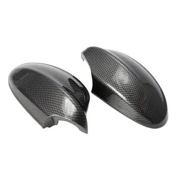 

2Pcs Rearview Mirror Covers Side Mirror Cap Carbon Fiber Pattern ABS Shell For BMW E90/E91/330i/335i/2005-2008 qiang