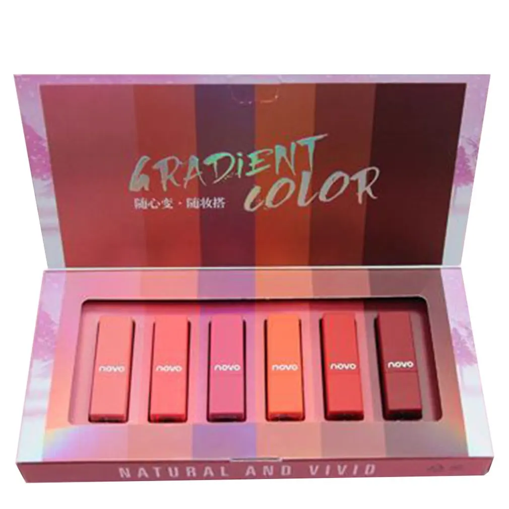 

6pcs Wake-up Sleeping Girls Lipstick Set Matte Lipstick Moisturizing Hydrating Longlasting Lipgloss Makeup Cosmetics