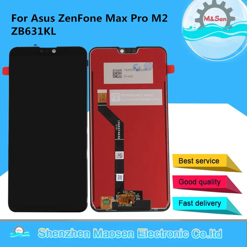 

M&Sen For 6.26 Inch ASUS ZenFone Max Pro M2 ZB631KL LCD Display Screen+Touch Panel Digitizer Assembly For Asus ZB631KL Display