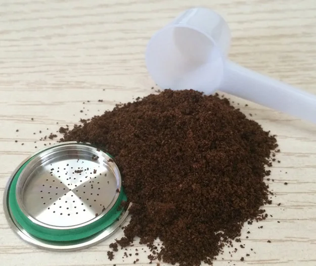 Металлическая пополняемая многоразовая капсула для машины Nespresso+ Плоская база кофе Темпер