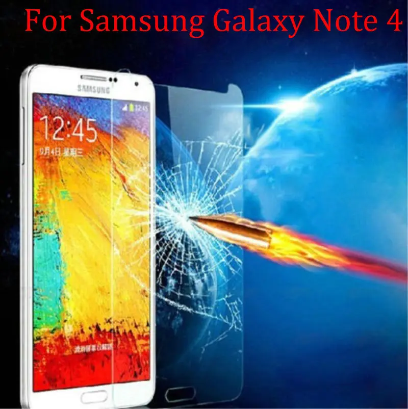 2.5D 0.3mmExplosion-proof Tempered Glass Screen Protector For Samsung Galaxy Note 4 NOTE4 N9100 N910 5.7" | Мобильные телефоны