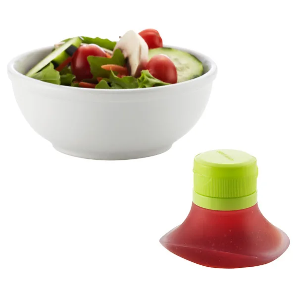 Dressing to Go Salad Dressing Squeezable Silicon Container,Salad