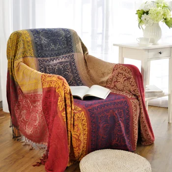 

Tassels Ethical Henna Woven Soft Sofa Blankets Throws Rugs Sofa Cover Chair Cover Table cover Home Decor 150x190cm/220x260cm