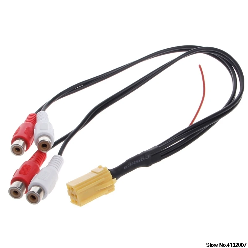 

Mini ISO Adapter Aux 4 Chinch Kabel 4 RCA For VW Seat Skoda Blaupunkt VDO Audi 828 Promotion