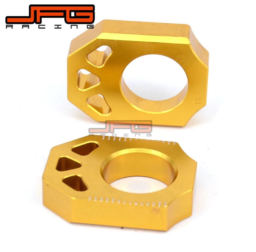 Заготовки Алюминиевый задний сеть adjuster мост блоки для RMZ250 04-16 RMZ450 05-16 rmx450z 2010 2011 2012 2013