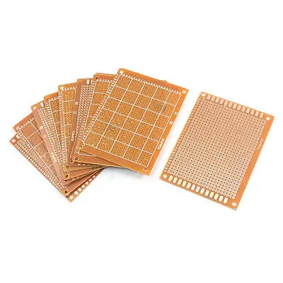 

10Pcs Electronic Prototyping Copper Tone Printed Circuit Board 3.5" x 2.8