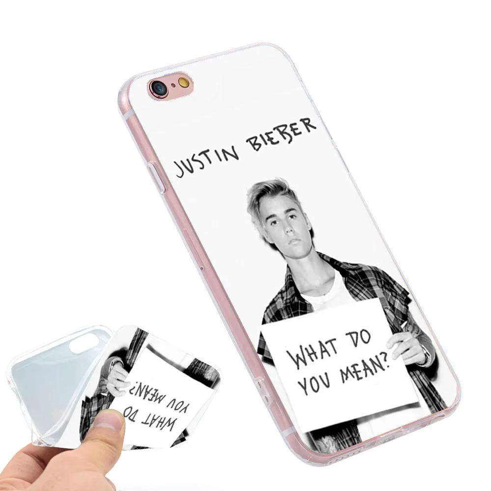 Minason Justin Bieber Case for iPhone X 5 S 5S XR XS Max SE 6 6S 7 8 Plus Cover Clear Soft Silicone Phone Fundas Capinha Coque