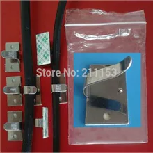 HK Post 20 шт./лот 3 м Сцепной Металл Автомобильный кабель зажим камеры зарядное устройство USB падения держатель для 2-7 мм кабель финишной обработки