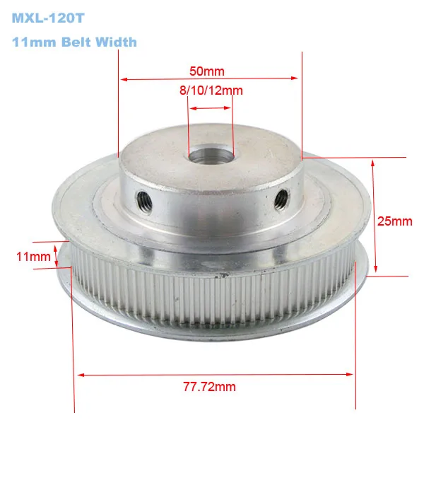 MXL120T-11mm size