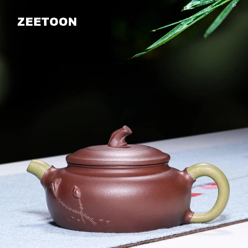 

20cc Authentic Yixing Teapot Master Handmade Lotus Seeds Pot Chinese Health Care Purple Clay Tea Pot Kettle Tea Set Tea Maker