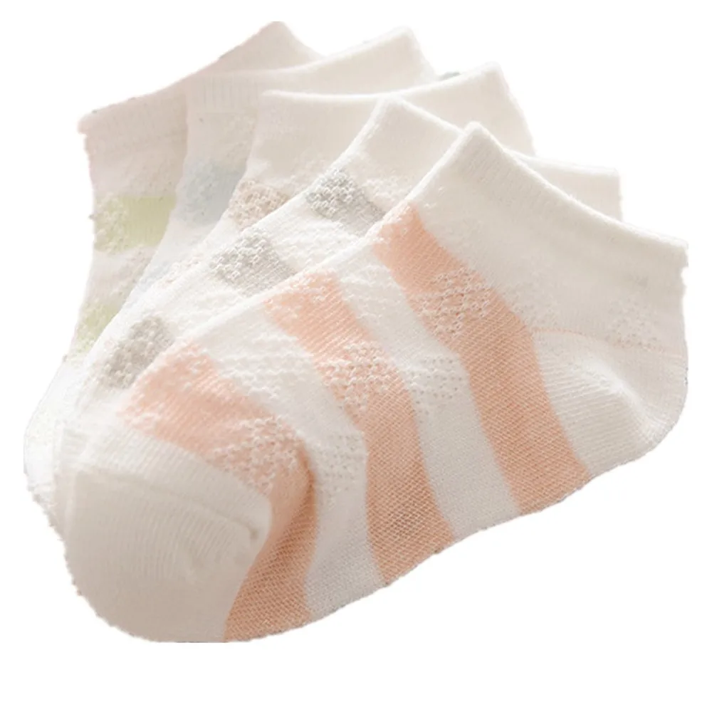 

Fashion Baby Boy Socks Summer Cotton Children Ankle Short Sock Striped Mesh Anklets Boat Sock Breathable Kids Hose 11CM 4.3''