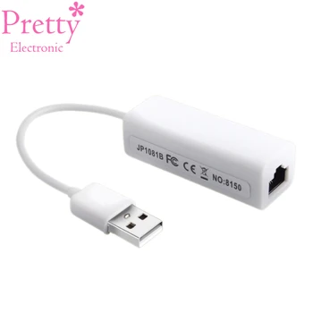 

USB External Fast Card USB2.0 To Ethernet Cable LAN Adapter 10/100Mbps Network Cards For Laptop lan adapter For Mac OS Android